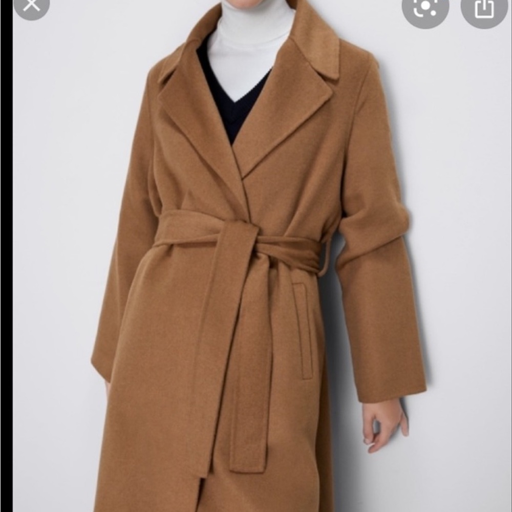 Zara Brown Handmade Wool Coat
